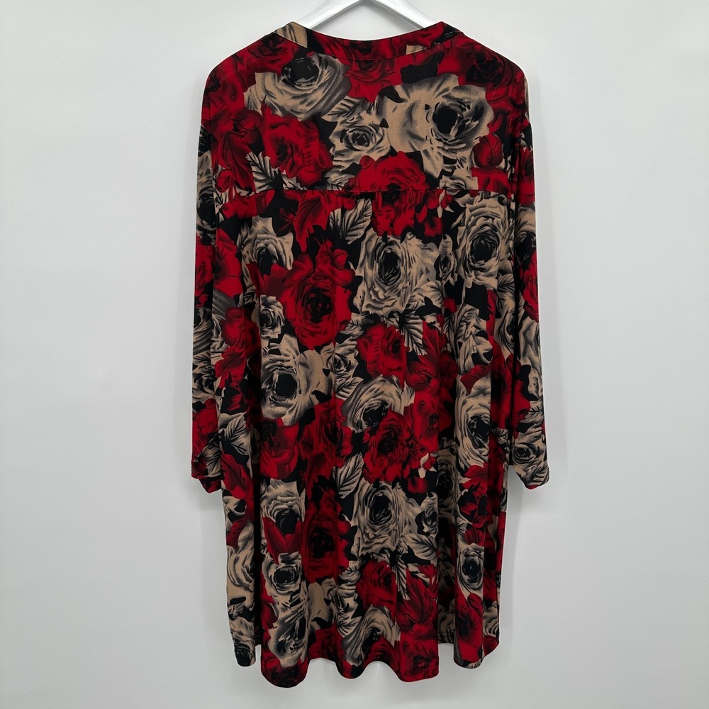 La Cera Tunic Top Shirt 3X Stretch Floral Bloomcore Festival Witchy Grunge New - Picture 8 of 14